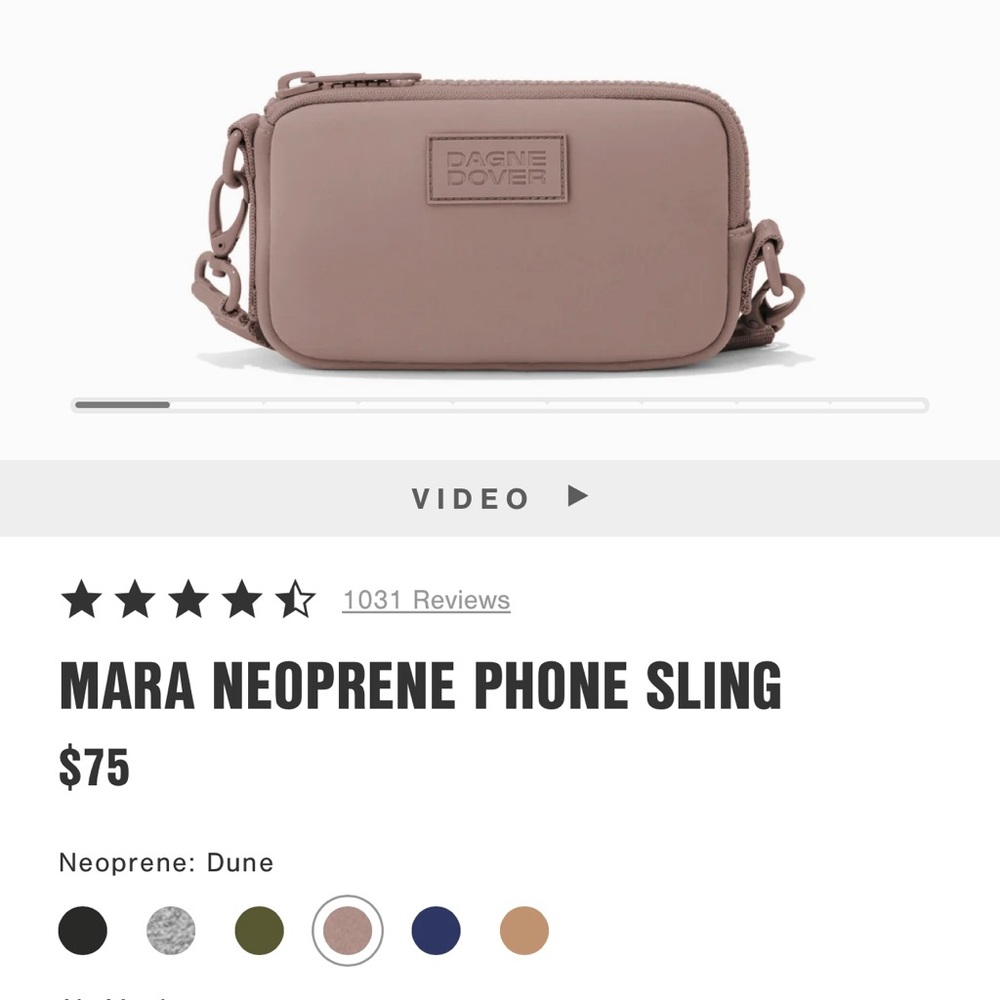 Dagne Dover Mara Neoprene Phone Sling (NWOT)